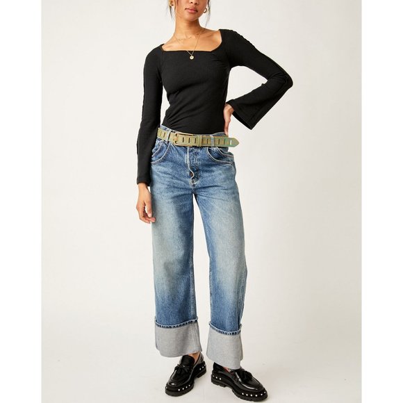 Free People Tops - FREE PEOPLE On A Cloud Bodysuit / Black
